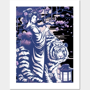 Geisha tiger shogun’s Geisha 87006 Posters and Art